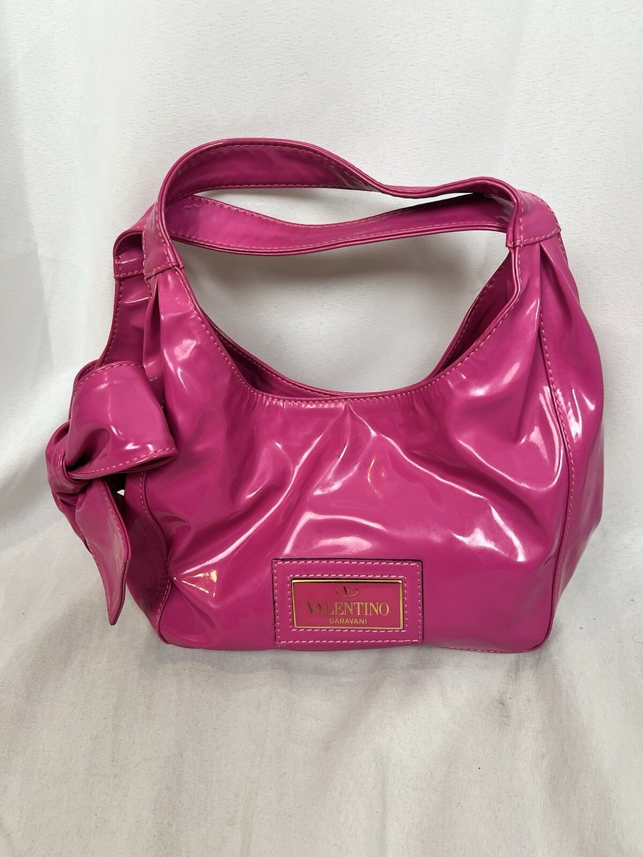 VALENTINO purse pink patent leather bow mini bag eBay