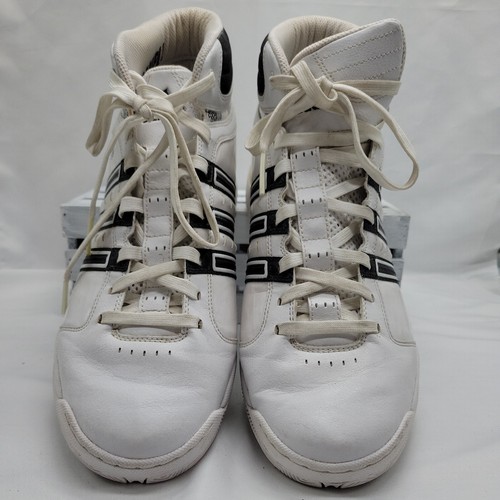 ADIDAS SAMPLE White Pro Team Basketball High Top Shoes Sneakers Men's SIZE 13 - Picture 3 of 8