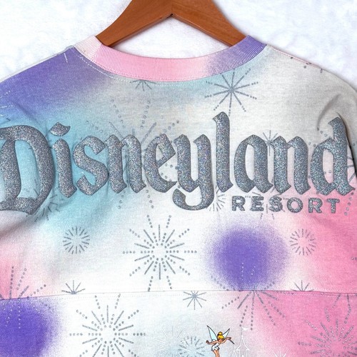 Disney Spirit Jersey 100 Years of Wonder Fireworks Girls L 10 12 Tie Dye NEW - Picture 4 of 5