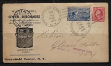 US 1910 ADEVERTISING GREENFIELD CENTER NY COVER FOREST CITY PAINTS SPECIAL