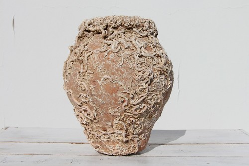 19th Century Antique Terracotta Octopus Trap, Octopus Terracotta Undersea Pot - Picture 3 of 12