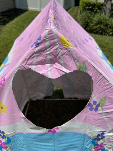 Vintage 1990s Barbie Play House Indoor/Outdoor Tent Vinyl 39L x 28W x 44H ~ New - Picture 8 of 12