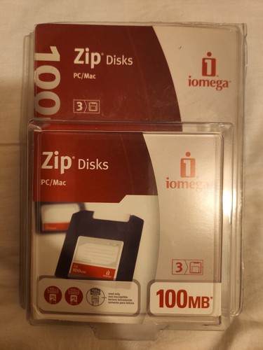Iomega Zip Disks 100 MB 3 Pack PC/MAC Factory Sealed plus FREE Open Bonus Pack - Picture 3 of 3