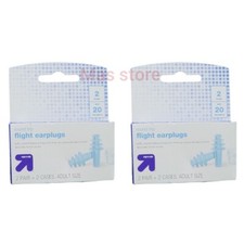 2 Pack reusable ear plugs for travel 2Pair  2 Cases