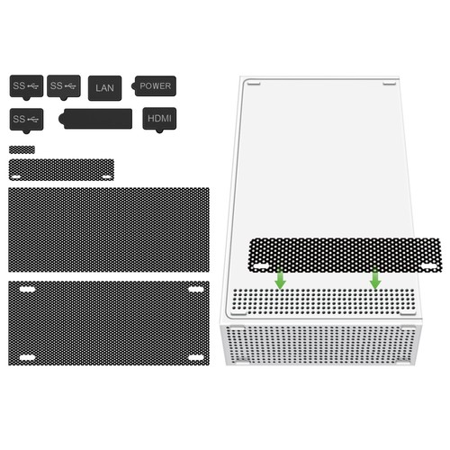 Dust Cover for Xbox Series S - Nets and Silicone Jack Stopper Dust Proof Kit - Picture 5 of 8