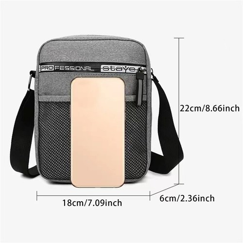 Bolso de mensajero para hombre Crossbody bandolera informal bolso de mano bolso de negocios - Imagen 3 de 13