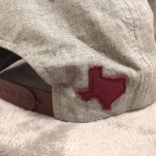 Gorra Texas A&M Zephyr Snapback granate y gris - Imagen 5 de 10