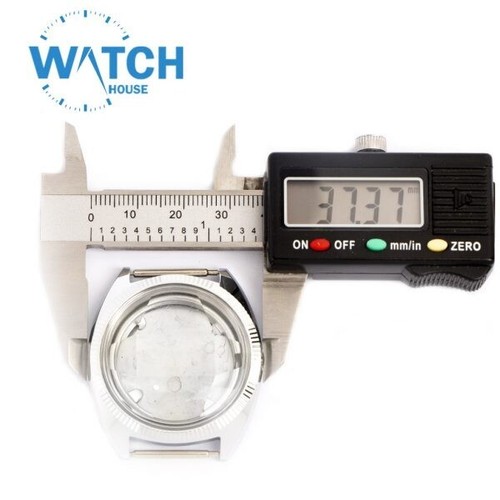 Caja de reloj Swiss VIALUX hecha acero inoxidable trasera anti magnética #C002# - Imagen 4 de 4