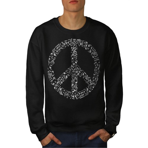 Black New Sign firmata Felpa Peace da uomo Men Rasta RRA8q4