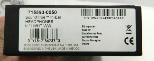 Bose SoundTrue In-Ear Headphones 715593-0050 - Picture 5 of 5