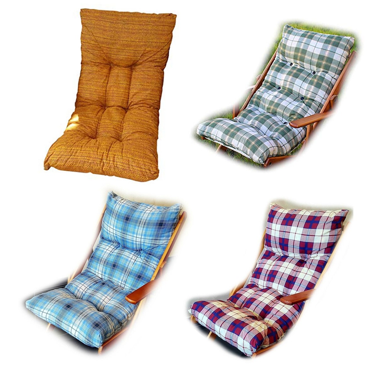 CUSCINO PER POLTRONA SEDIA SDRAIO RELAX TESSUTO IN LEGNO IMBOTTITO