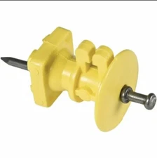 Zareba Wood Post Knob Insulators with Nails. Bag of 25 Insulators! Model IWKNY-Z