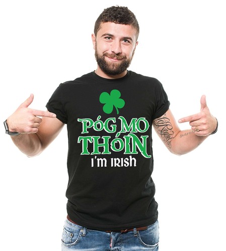 St. Patrick's Day Funny Clover Men's Green Irish Pub Green tee shirt - Picture 7 of 10