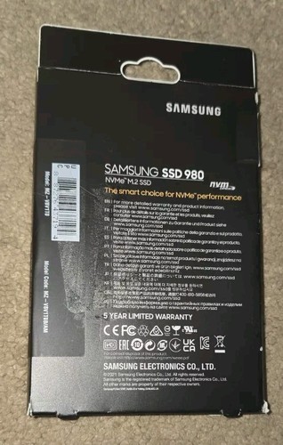 NEU 1TB Samsung SSD 980 NVMe M.2 SSD MZ-V8V1T0 MZ-V8V1T0B/AM schneller kostenloser Versand! - Bild 2 von 3