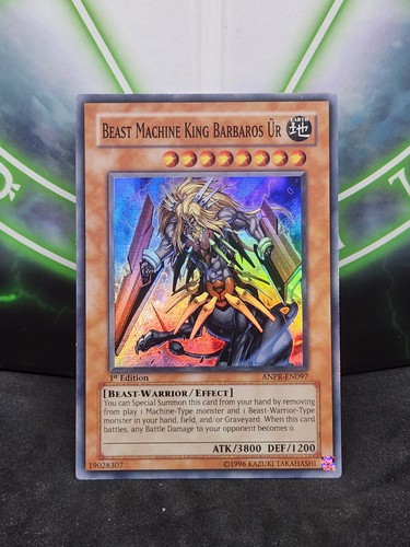 Yugioh Beast Machine King Barbaros Ur ANPR-EN097 Super Rare 1st Edition NM
