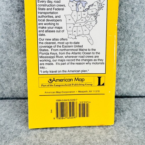 Eastern United States POCKET ATLAS 1984 Road Map American Map Corporation - Picture 7 of 10
