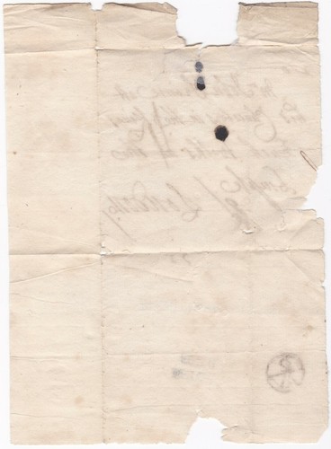 c.1725 2 LINIEN LEICESTER PMK & BISHOPMARK WRAPPER TO TEMPLE LONDON VORSTEMPEL - Bild 2 von 2