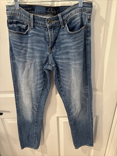 Blaue Damenjeans von Lucky Brand Größe 4 / 27 Sienna Cigarette