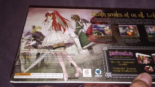 Deathsmiles Game w/ FacePlate & CD Sountrack Limited Edition New Sealed Xbox 360 - Picture 5 of 10