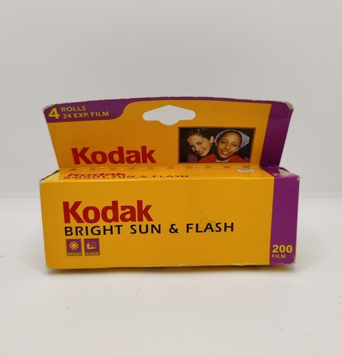 4-Roll Pack Kodak Bright Sun and Flash 200 35mm Color Print Film Expired 07/2003 - Picture 1 of 6
