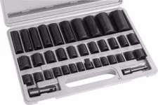 38 Piece Metric and Sae Impact Socket Set