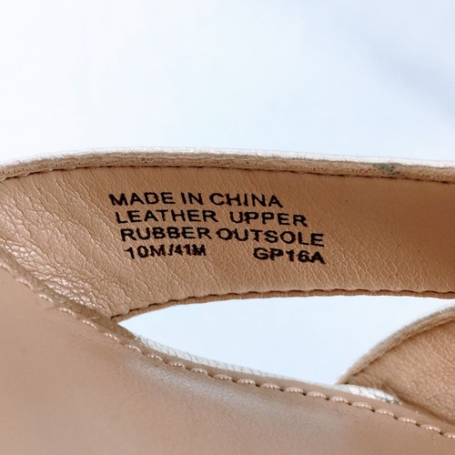 Sandalias Michael Kors Maxwell Tacones Metálicos Dorados Punta Abierta Detalle Nudo Talla 10 - Imagen 9 de 12