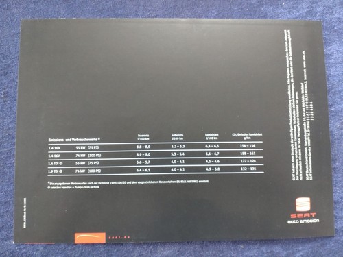 SEAT Ibiza Typ 6L "Sport Edition" Sondermodell Prospekt 09.2004 - Picture 3 of 3