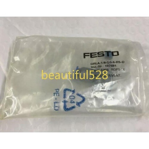 1 pieza nuevo FESTO GRLA-1/8-QS-6-RS-D 197581 GRLA18QS6RSD envío gratuito - Imagen 3 de 3