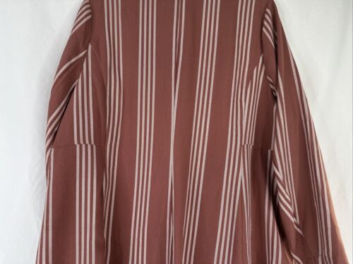 Torrid Lightweight Boyfriend Blazer Womens Plus Size 3X Rose Pink Striped New - Picture 11 of 17