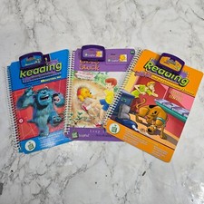 Lot of 3 Leap Pad Books and Cartridges - Monsters Inc, Scooby Doo, Winnie Pooh