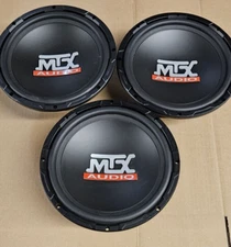 3- MTX AUDIO 10" SUBWOOFERS 200 RMS EACH OLDER THUNDERFORM REPLACEMENT