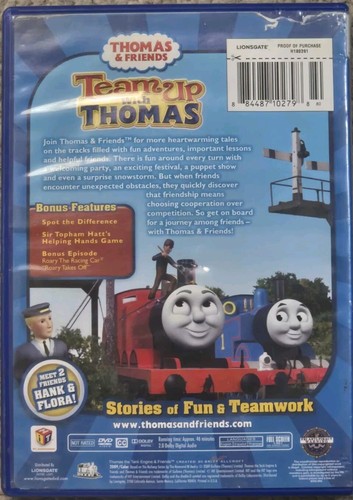 Thomas & Friends: Team Up with Thomas DVD (2009) USED Acceptable Condition - Imagen 2 de 4