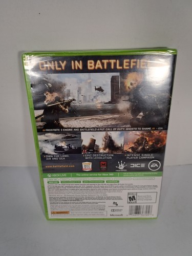 Battlefield 4 (Microsoft Xbox 360, 2013) Factory Sealed - Picture 2 of 2