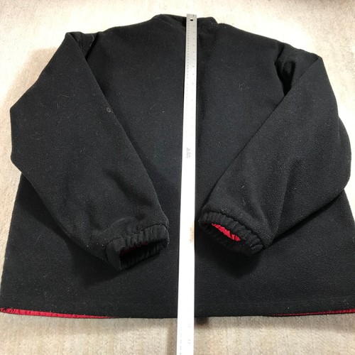 Vintage Chicago Bulls Jacket Men Large Windbreaker Black Red Full Zip Fleece VTG - Picture 10 of 23