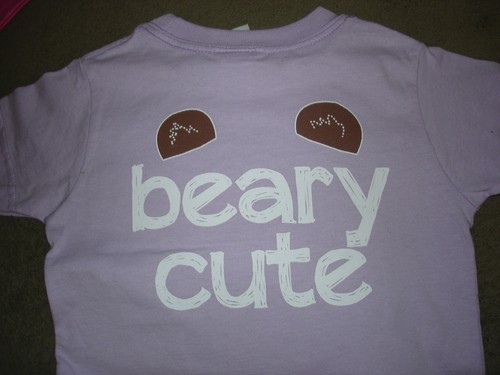 RESORT WEAR PURPLE BEAR SHIRT WITH BEARY CUTE SIZE 3 - Picture 4 of 4