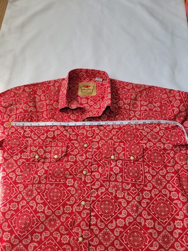 Larry Mahan Cowboy Collection Shirt Mens Large Paisley Western Pearl Snap Sz XL  - Picture 11 of 17