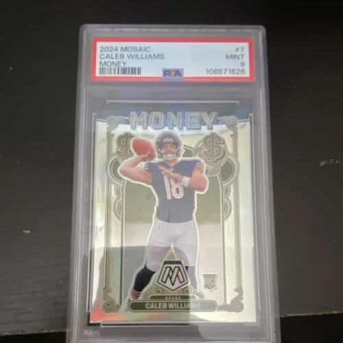 Panini Mosaic Money Rookie Caleb Williams #7 Chicago Bears PSA 9 NFL Football
