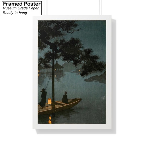 Koho Shoda Stars Over Lake Biwa Canvas/Poster Wall Art - Japanese Painting Print - Picture 7 of 10
