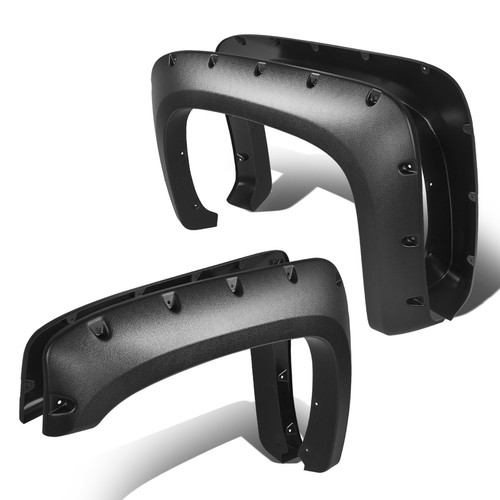 Fit 07-14 Chevy Silverado Fleetside 4Pcs Pocket-Riveted Side Wheel Fender Flares - Picture 1 of 6