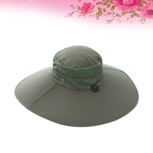 Sun Hat Man Mens Wide Brim Outdoor Hats for Sunshade Fishing Cap - Bild 7 von 11