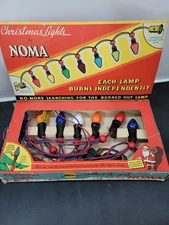 1939 Christmas Lights With Mazda Lamps By NOMA Multicolored - Vintage- Works