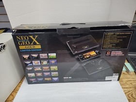 SNK NEO GEO X GOLD Limited Edition Console System in Original Box 