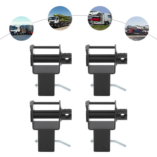 4Pcs Trailer Stake Pocket Winch Heavy Duty Manual Trailer Winch 2449.4 kg/5400lb - Foto 7 di 18