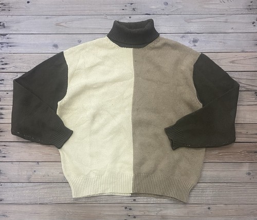 Vtg. Y’s For Men Sweater Knit Olive Green Brown Khaki Sz. XL Mens Yohji Yamamoto