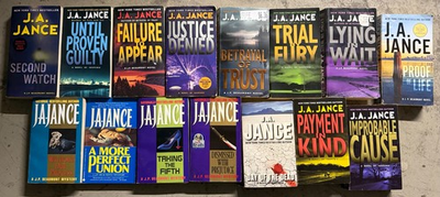#ad J. A. Jance J. P. Beaumont Series Set 15 Book Mass market Collection $69.99