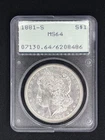 1881-S MS64 Rattler PCGS OGH