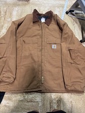 Carhartt Jacket Mens 3XL Duck Traditional Arctic Quilted CO3 BRN Jacket Tan