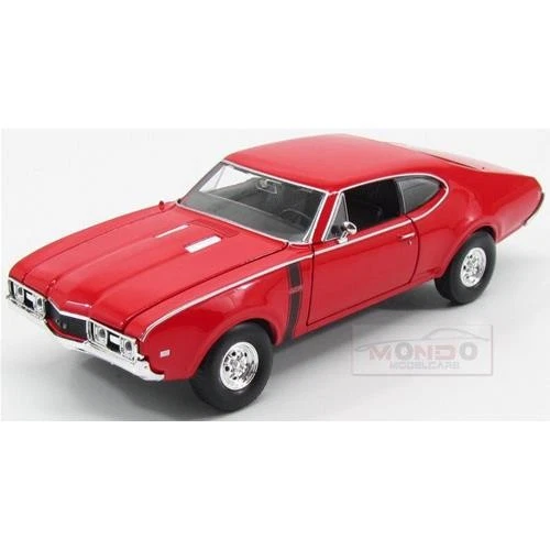 1:24 WELLY Oldsmobile 442 Coupe 1968 Red WE24024R - Immagine 2 di 2
