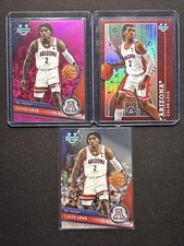 2023-24 Bowman U Chrome Caleb Love Base/Pink Refractor/Insert Lot(3) Arizona