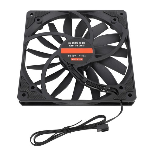140mm 4 Pin PWM Case Fan Thin 15mm 1100RPM MFDB Bearing PC Cooling Fan - Picture 12 of 22